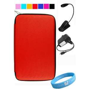  Red Hard Cube Carrying Case for E Book Barnes and Nobles 