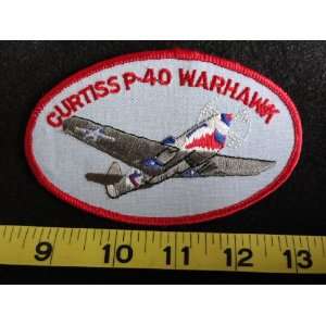  Curtiss P 40 Warhawk Airplane Patch 