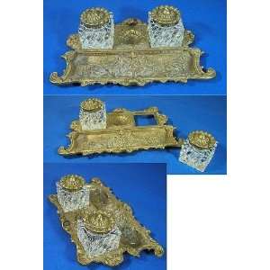  Brass Inkwell stand