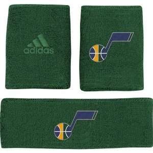  Utah Jazz Headband and Wristband Set (Solid Green) Sports 