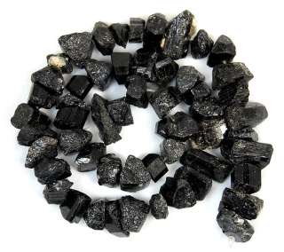 7x9 11x16mm Natural Black Tourmaline Freeform Beads 15  