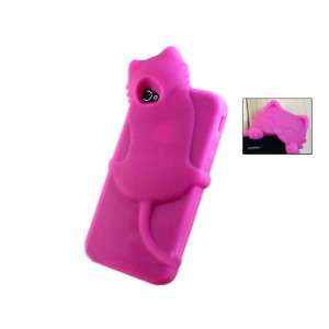  Rose 3D Cartoon Animal Silicone Case Cover for iPhone 4 4G 