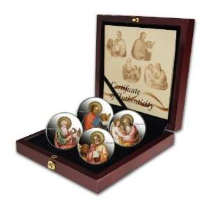 The Evangelists 2011 2$ Niue Four Coin Set Colorized .999 Silver Coins 