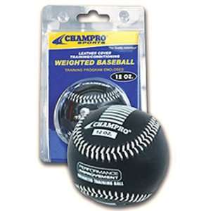  Champro Weighted Training Baseballs BLACK 12 OZ. NO 