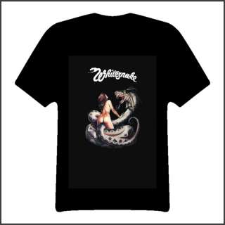 whitesnake music album cover 80s band t shirt  
