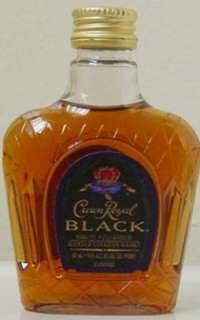 MINIATURE ~ CROWN ROYAL BLACK WHISKY   Collectible  