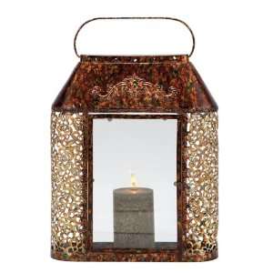    Classy Metal Glass Decorative Candle Lantern