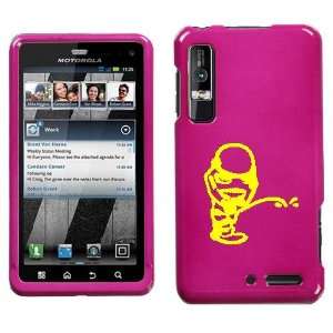   XT862 YELLOW STORM PEEING ON PINK HARD CASE COVER 