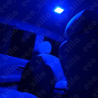 2x Ultra Blue LED Bulbs 31mm Festoon 6 SMD Dome Super Bright Interior 