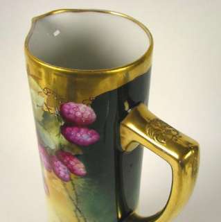 Beautiful Hand Painted Pickard Porcelain large size Tankard Pitcher 