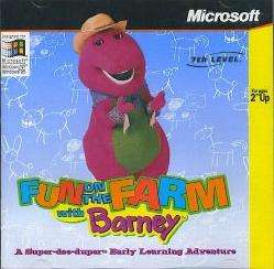 Fun On The Farm With Barney PC CD early learning game  