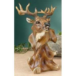  Faux Wood Elk Collectible Decoration Design Animal 