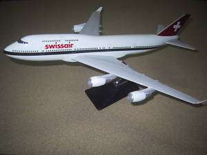 Boeing B747 Swissair 19inches Executive Desktop Model  