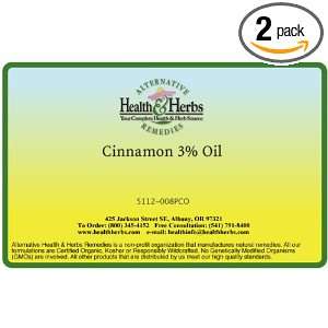  Alternative Health & Herbs Remedies Cinnamon 3% Oil, 8 