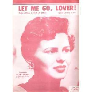    Sheet Music Let Me Go Lover Joan Weber 156 