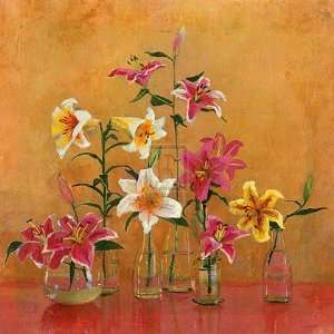  Lilies In Vases II by Danson 30x30