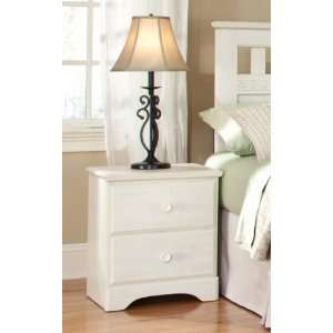 Shenandoah Nightstand In Weathered White Finish by Standard Furniture 