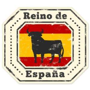 Reino Espana Spain Bull travel vinyl window bumper suitcase sticker 4 