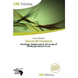  David W Garland (9786135797947) Timoteus Elmo Books