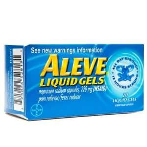  Aleve  Pain Reliever, 20 liquid gels Health & Personal 