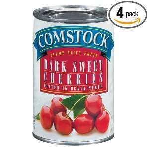 Comstock Dark Sweet Pitted Cherries in Heavy Syrup Pie Filling and 