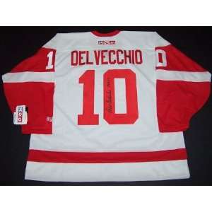  Alex Delvecchio Autographed Detroit Red Wings CCM Jersey 