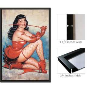  Framed Olivia Bettie Page Red Poster 241091