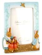 Product Image. Title Peter Rabbit Sculpted Resin Picture Frame 4 x 6