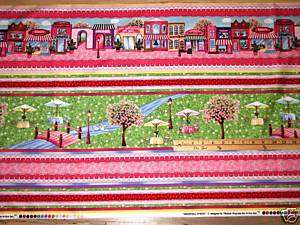 Shopping Spree Mall Doll Girls Fabric Sampler 1 Yard  