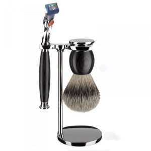  Sophist   Shaving Set, Silvertip Badger, African Blackwood 