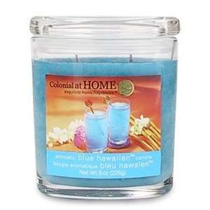    Colonial At Home Blue Hawaii Oval Jar Candle 8 Oz.