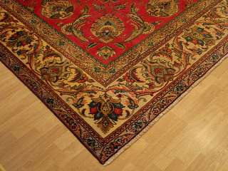 9x11 Handmade Carpet Antique1930s Persian Tabriz Serapi Wool Rug.Great 
