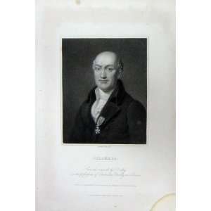   Charles Knight Ludgate 1833 Antique Portrait Delambre
