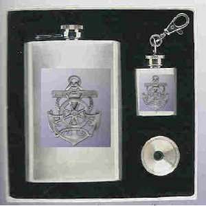  Anchor Flasks and Funnel Gift Set