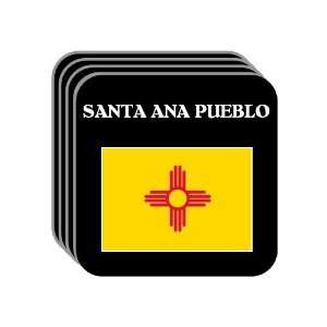  US State Flag   SANTA ANA PUEBLO, New Mexico (NM) Set of 4 Mini 
