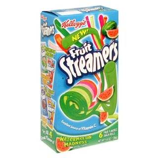 Kelloggs Fruit Streamers Watermelon Madness, 6 Count Boxes (Pack of 8 
