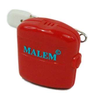 Malem Bedwetting Alarm with Sound   Single Tone RED  