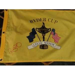 Rory Mcilroy Signed 2010 Ryder Cup Flag 2011 Us Open   Autographed Pin 