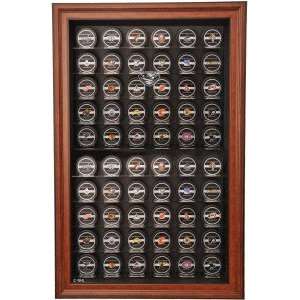  60 Puck Brown Cabinet Style Display Case   Atlanta 