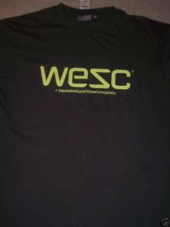 MENS WESC BRAND NEW S/S T SHIRT FOREST GREEN/ GREY NEW  
