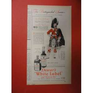 Dewars White Label and Victoria Vat Scotch, 1943 Print Ad (the 