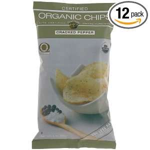 Good Health Organic Potato Chips Cracked Pepper, 5 Ounce Bag (Pack of 