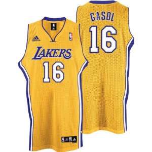 Pau Gasol Jersey adidas Gold Swingman #16 Los Angeles Lakers Jersey 