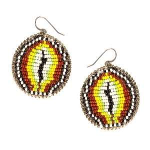  Sow the Seeds African Beaded Dangle Earrings Jewelry