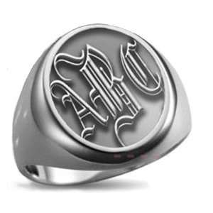  Custom Made Monogram Signet Ring Jewelry