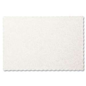  White Glassine Embossed Liners   10 Inches x 15 Inches 