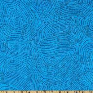  44 Wide Outback Warps Blue Fabric By The Yard Arts 