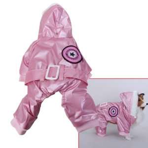  Pink Pet Dog Hoodie Hooded Winter Coat Jacket Jumpsuit 