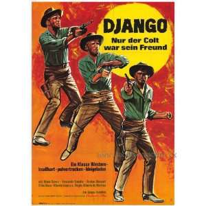  Django Shoots First (1966) 27 x 40 Movie Poster German 