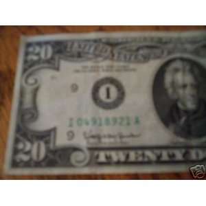  20$ 1963 A FEDERAL RESERVE NOTE   BANK OF MINNEAPOLIS 